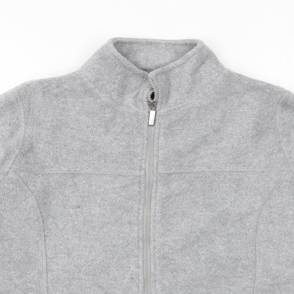 Active Womens Grey Jacket Size 10 Zip