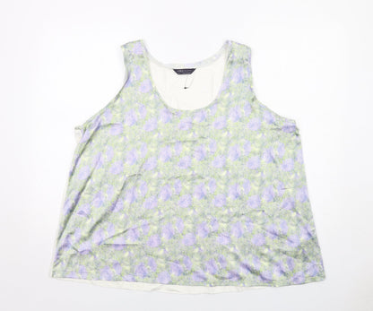 Womens UK Size 20 Marks and Spencer Multicoloured Basic Tank