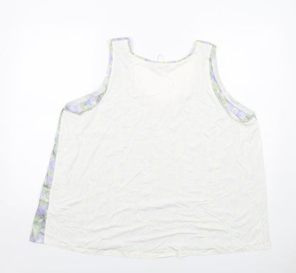 Womens UK Size 20 Marks and Spencer Multicoloured Basic Tank