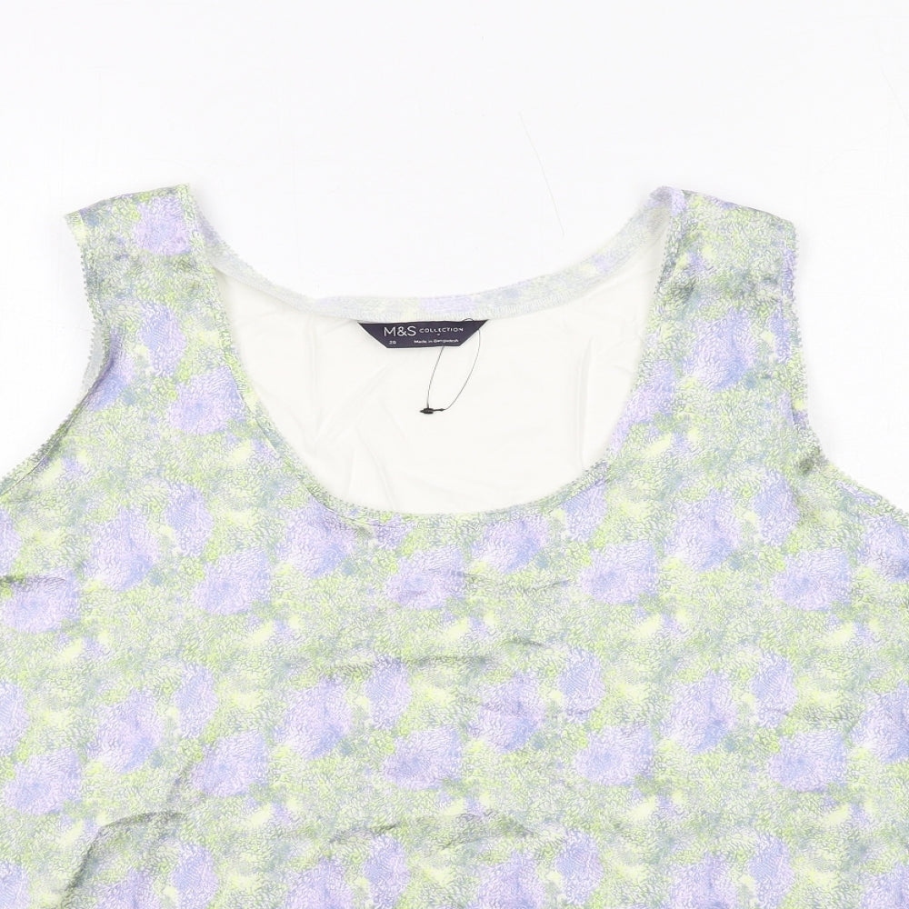 Womens UK Size 20 Marks and Spencer Multicoloured Basic Tank