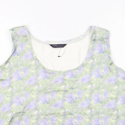 Womens UK Size 20 Marks and Spencer Multicoloured Basic Tank