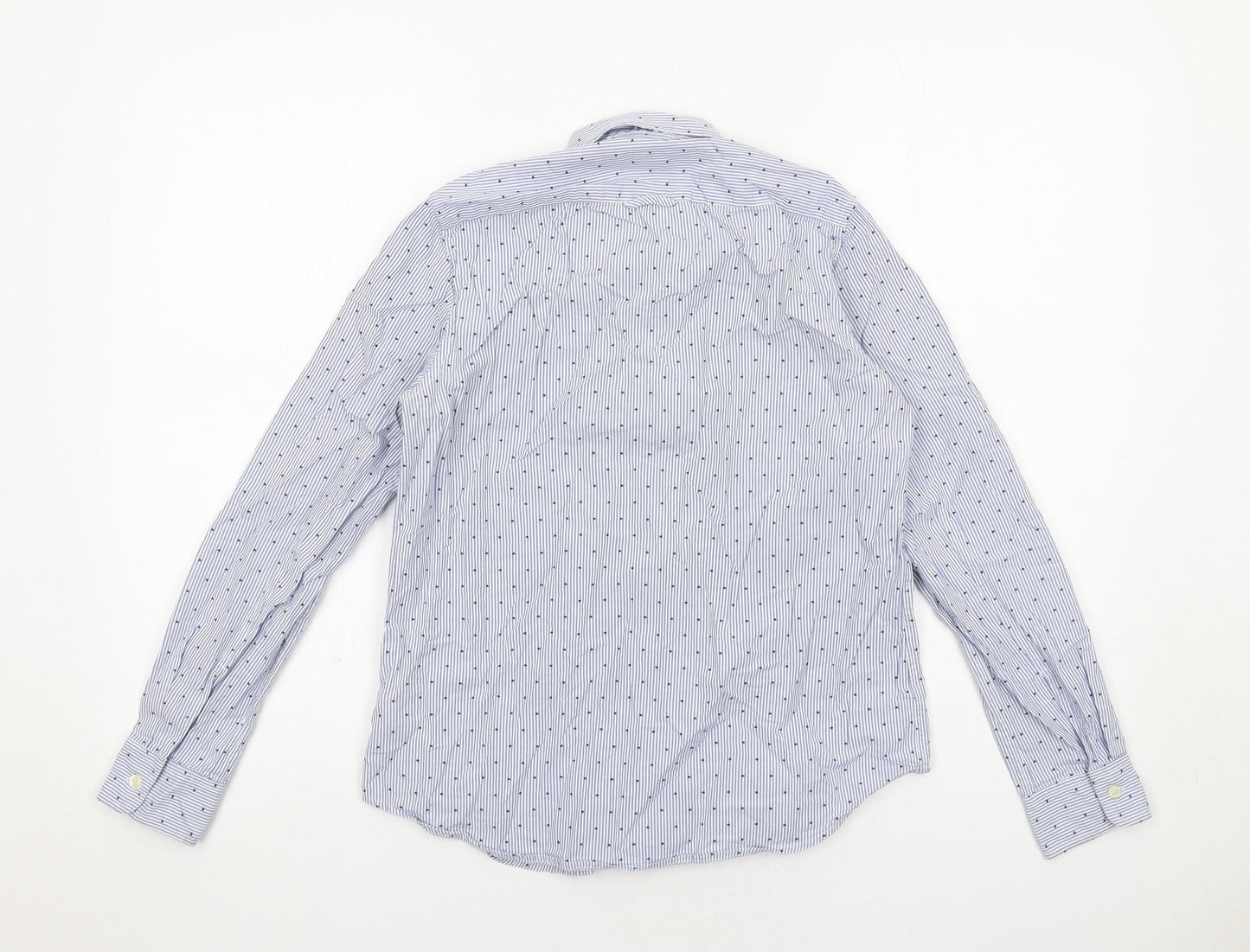 Womens UK Size XS Gap Blue Basic Button-Up
