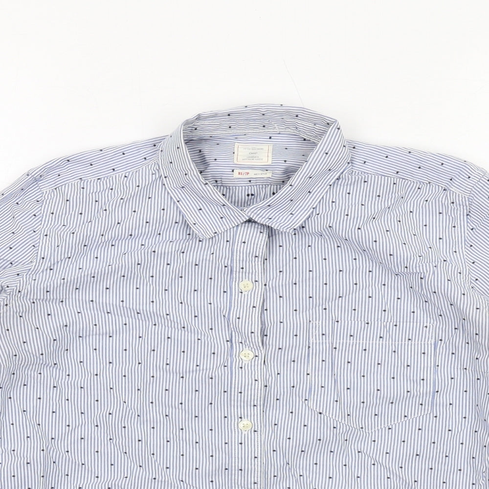 Womens UK Size XS Gap Blue Basic Button-Up