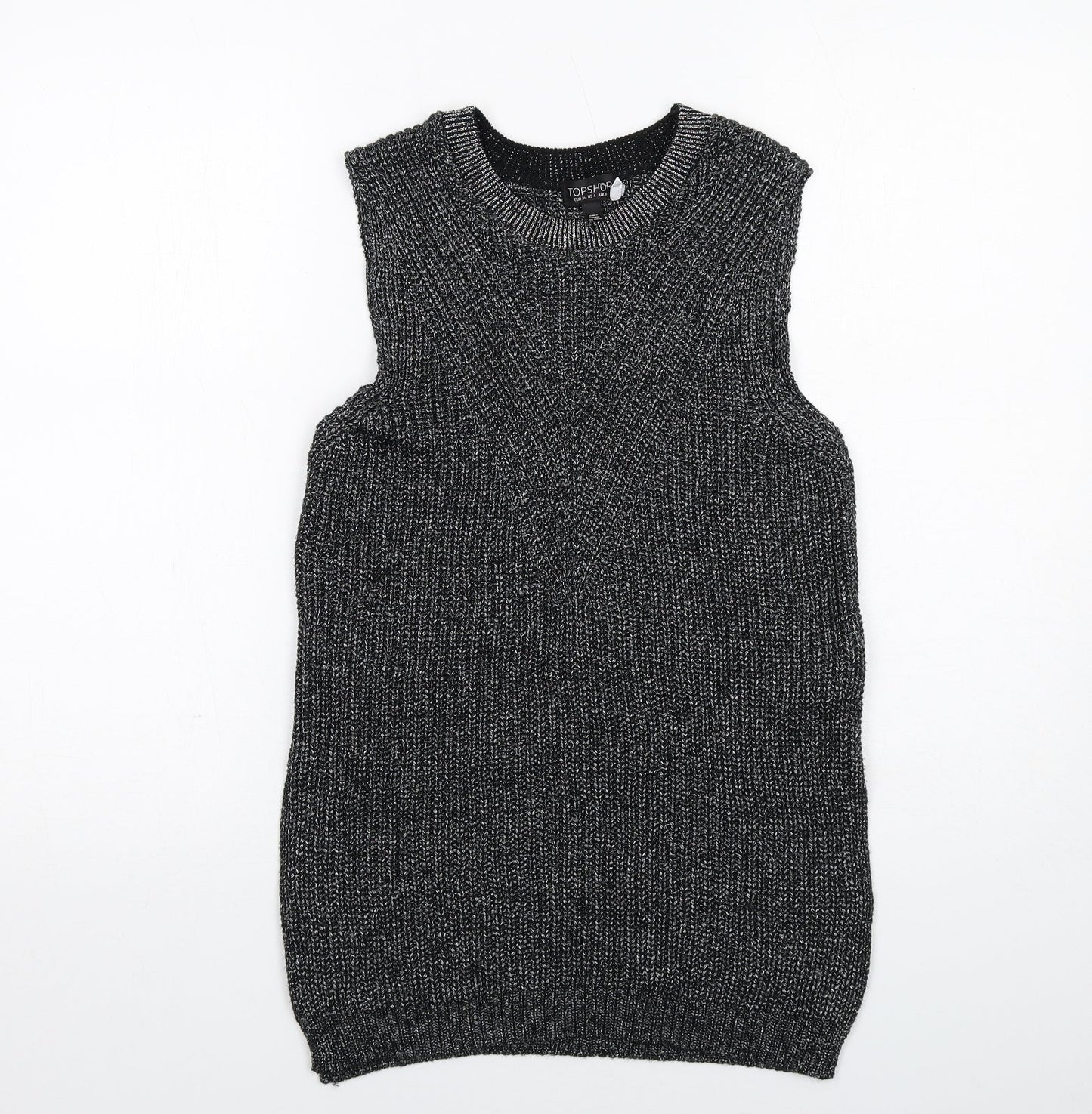 Womens UK Size 8 Topshop Black Pullover Jumper
