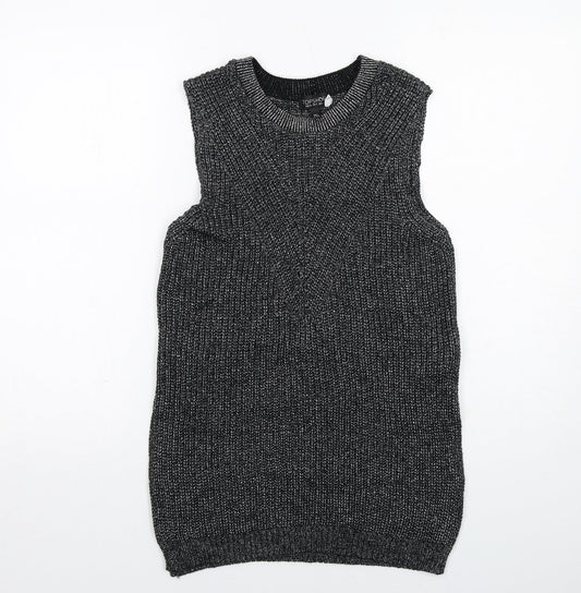 Womens UK Size 8 Topshop Black Pullover Jumper