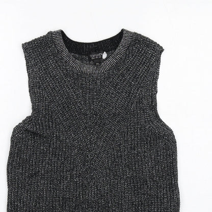 Womens UK Size 8 Topshop Black Pullover Jumper