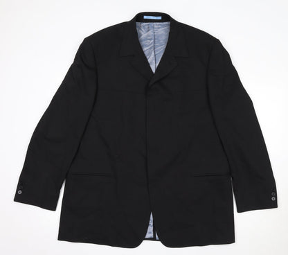 Mens UK Size 44 Burton Regular Black Suit Jacket