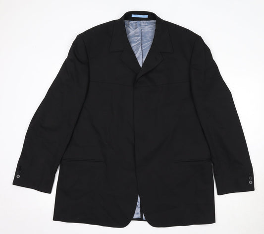 Mens UK Size 44 Burton Regular Black Suit Jacket