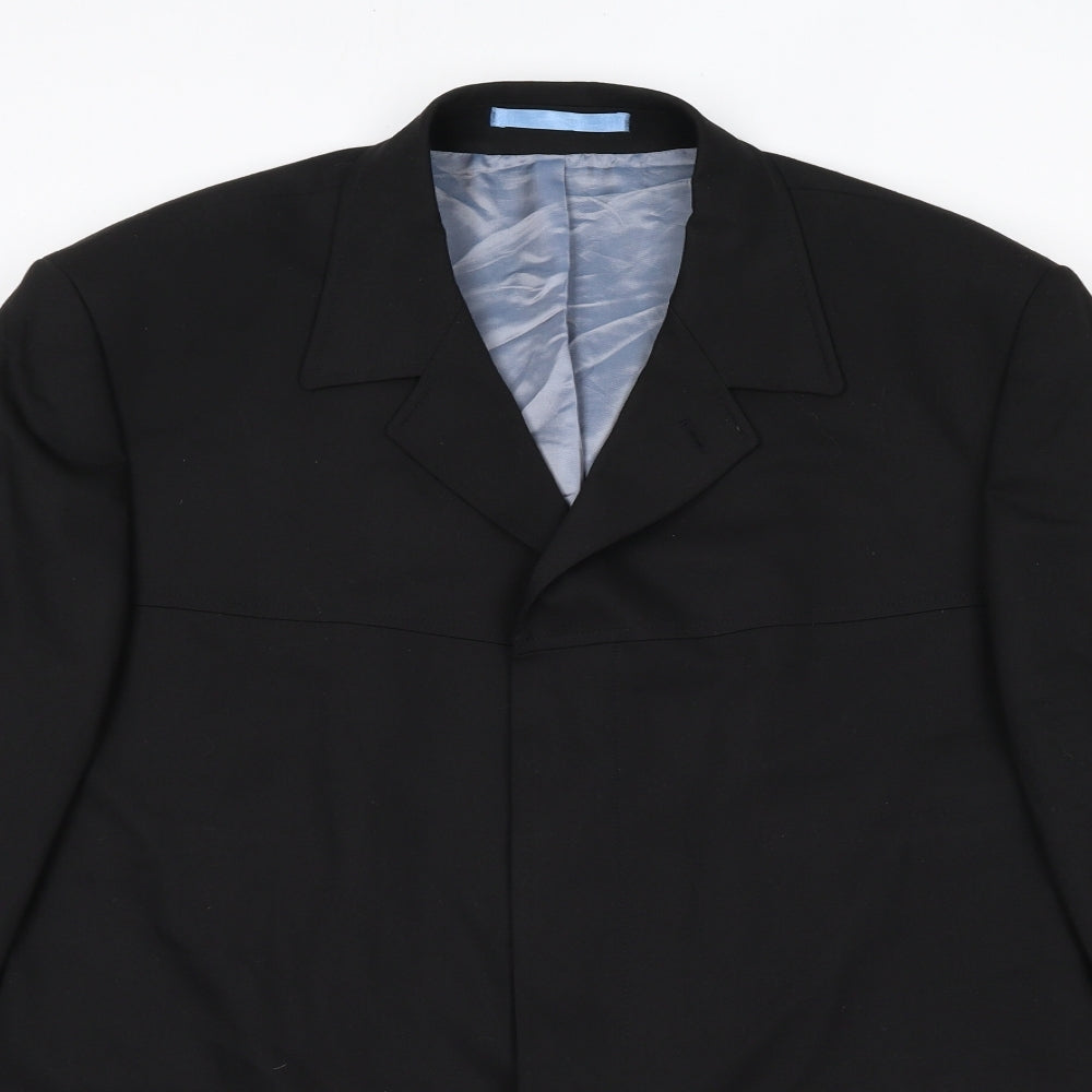 Mens UK Size 44 Burton Regular Black Suit Jacket