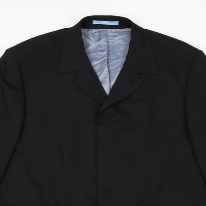 Mens UK Size 44 Burton Regular Black Suit Jacket
