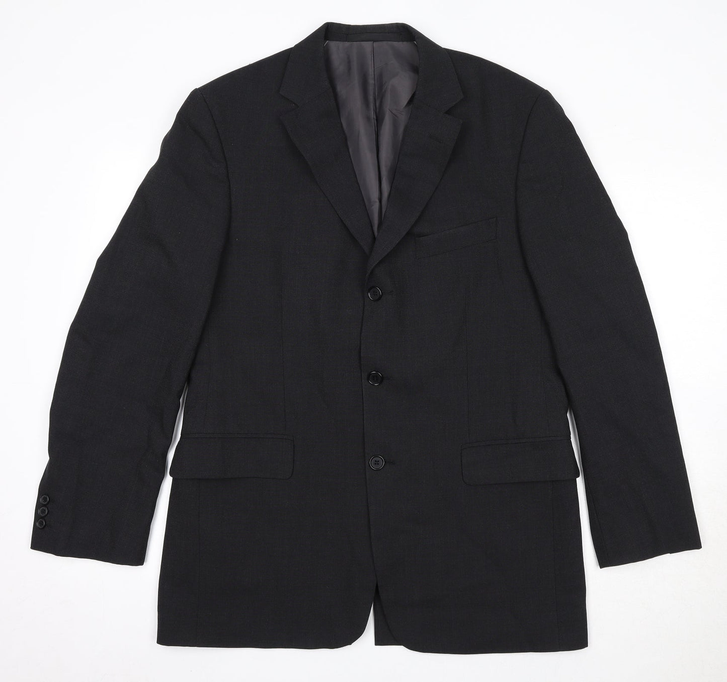 Mens UK Size 40 Marks and Spencer Regular Black Suit Jacket