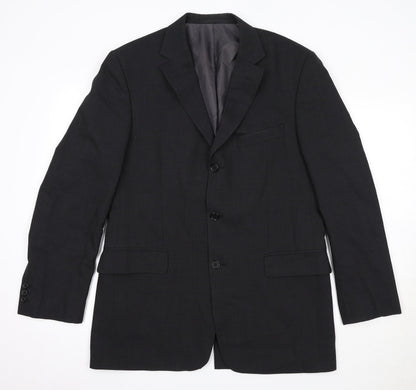Mens UK Size 40 Marks and Spencer Regular Black Suit Jacket