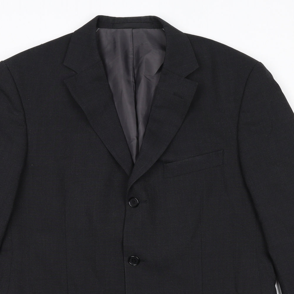 Mens UK Size 40 Marks and Spencer Regular Black Suit Jacket