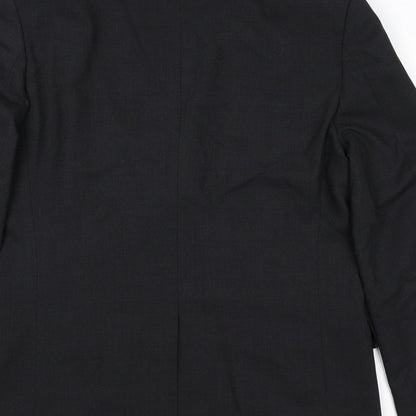 Mens UK Size 40 Marks and Spencer Regular Black Suit Jacket
