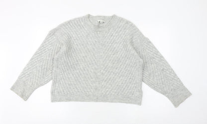 Womens UK Size XS Marks and Spencer Grey Pullover Jumper