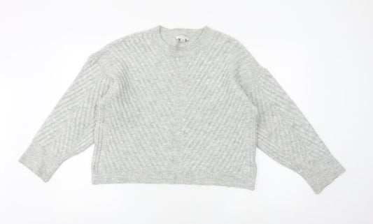 Womens UK Size XS Marks and Spencer Grey Pullover Jumper