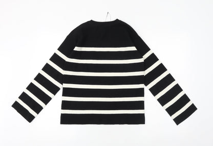 Womens UK Size S Marks and Spencer Black Pullover Jumper