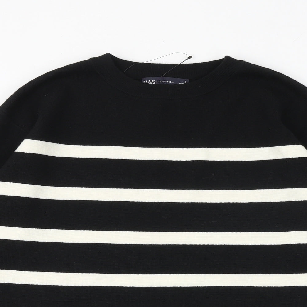 Womens UK Size S Marks and Spencer Black Pullover Jumper