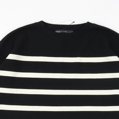 Womens UK Size S Marks and Spencer Black Pullover Jumper