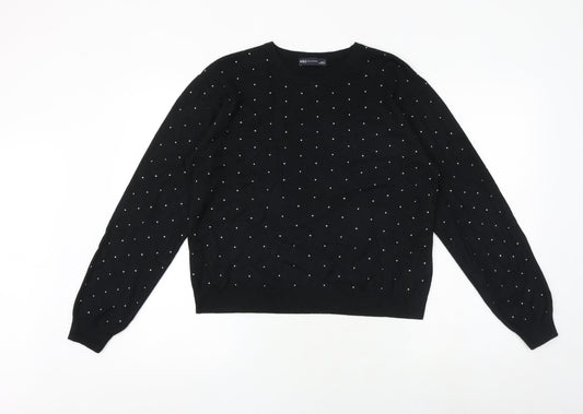 Womens UK Size L Marks and Spencer Black Pullover Jumper