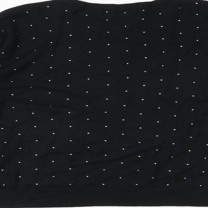 Womens UK Size L Marks and Spencer Black Pullover Jumper