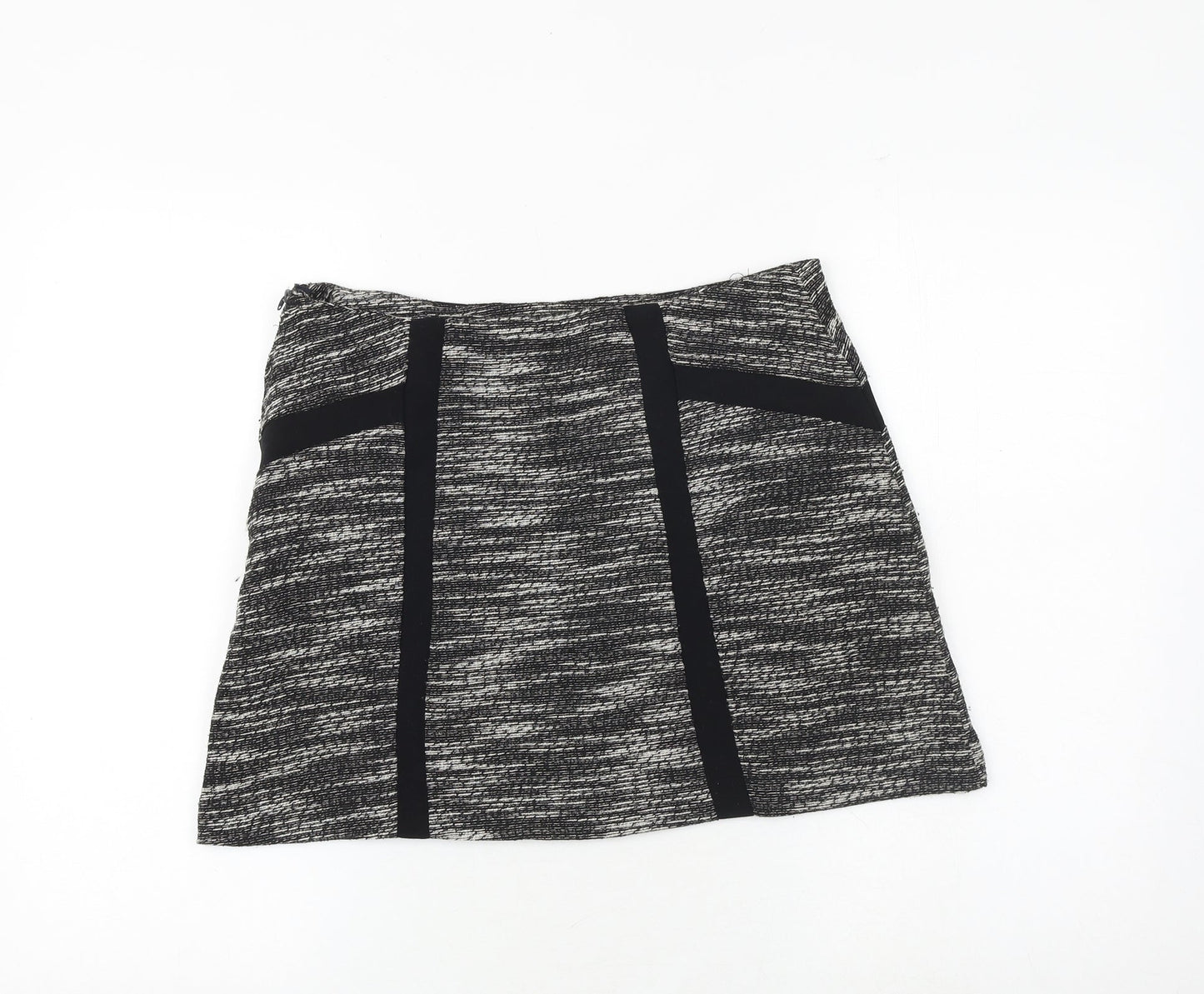 New Look Womens Black Cotton A-Line Set Size 12 Zip