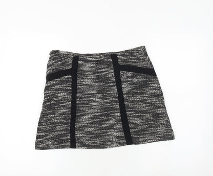 New Look Womens Black Cotton A-Line Set Size 12 Zip