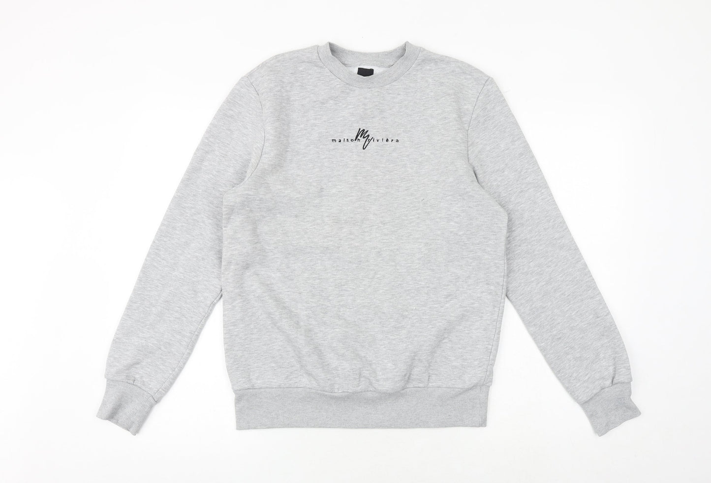 Mens UK Size S River Island Grey Pullover Sweatshirt