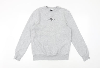 Mens UK Size S River Island Grey Pullover Sweatshirt