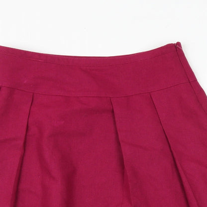 Oasis Womens Pink Polyester Tulip Skirt Size 8 Zip