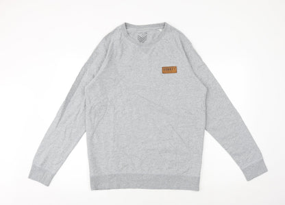 Authentic Authority Clothing Mens Grey Polyester Pullover Sweatshirt Size M