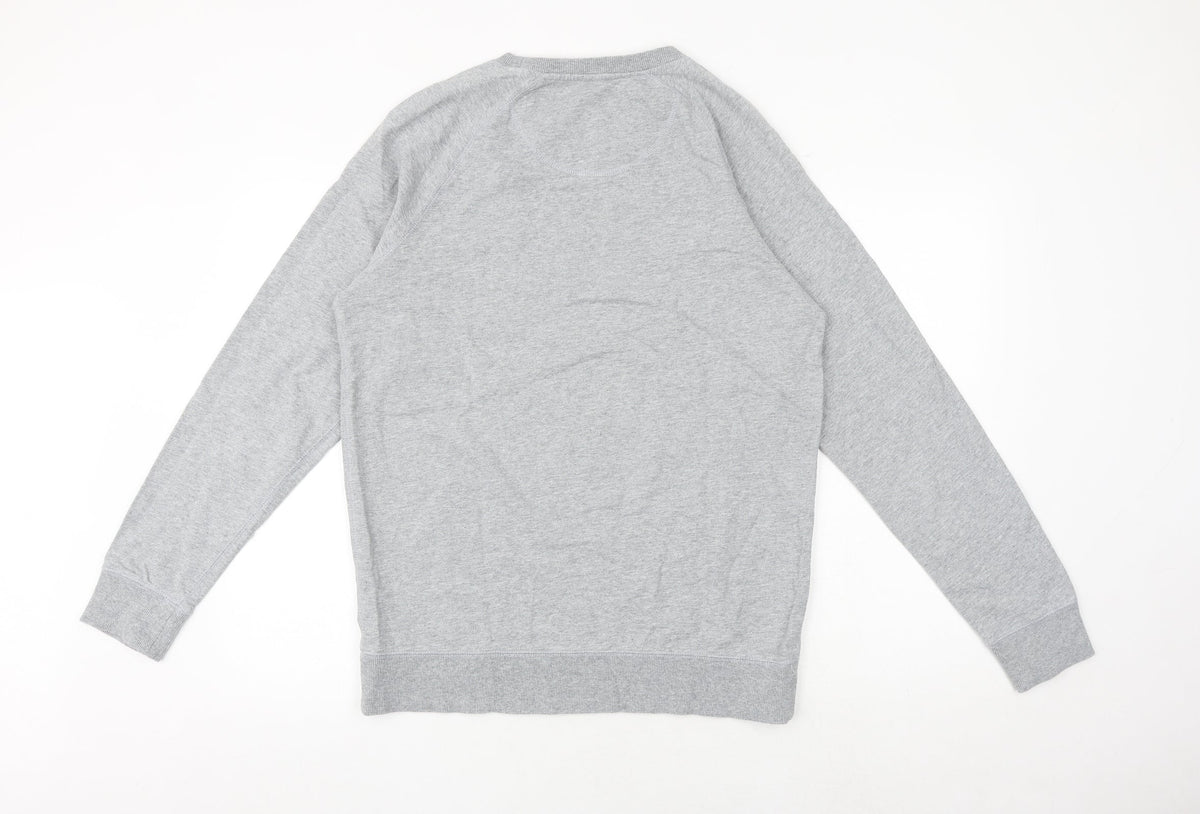 Authentic Authority Clothing Mens Grey Polyester Pullover Sweatshirt Size M