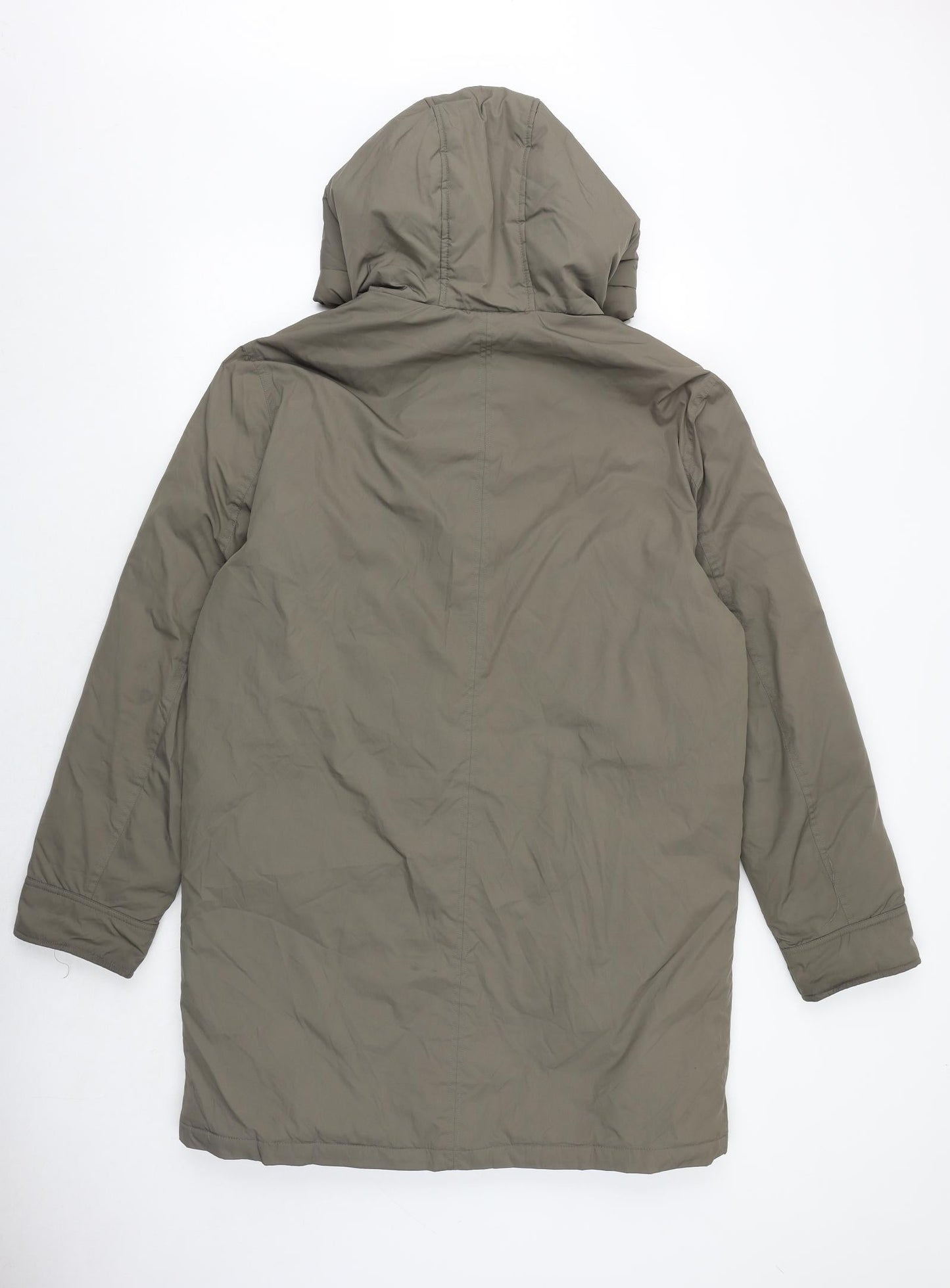 Autograph Womens Brown Overcoat Coat Size M Zip