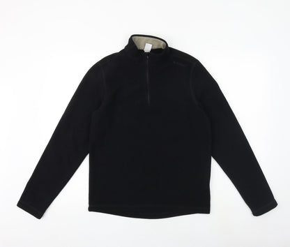 Quechua Womens Black Polyester Pullover Sweatshirt Size S Zip