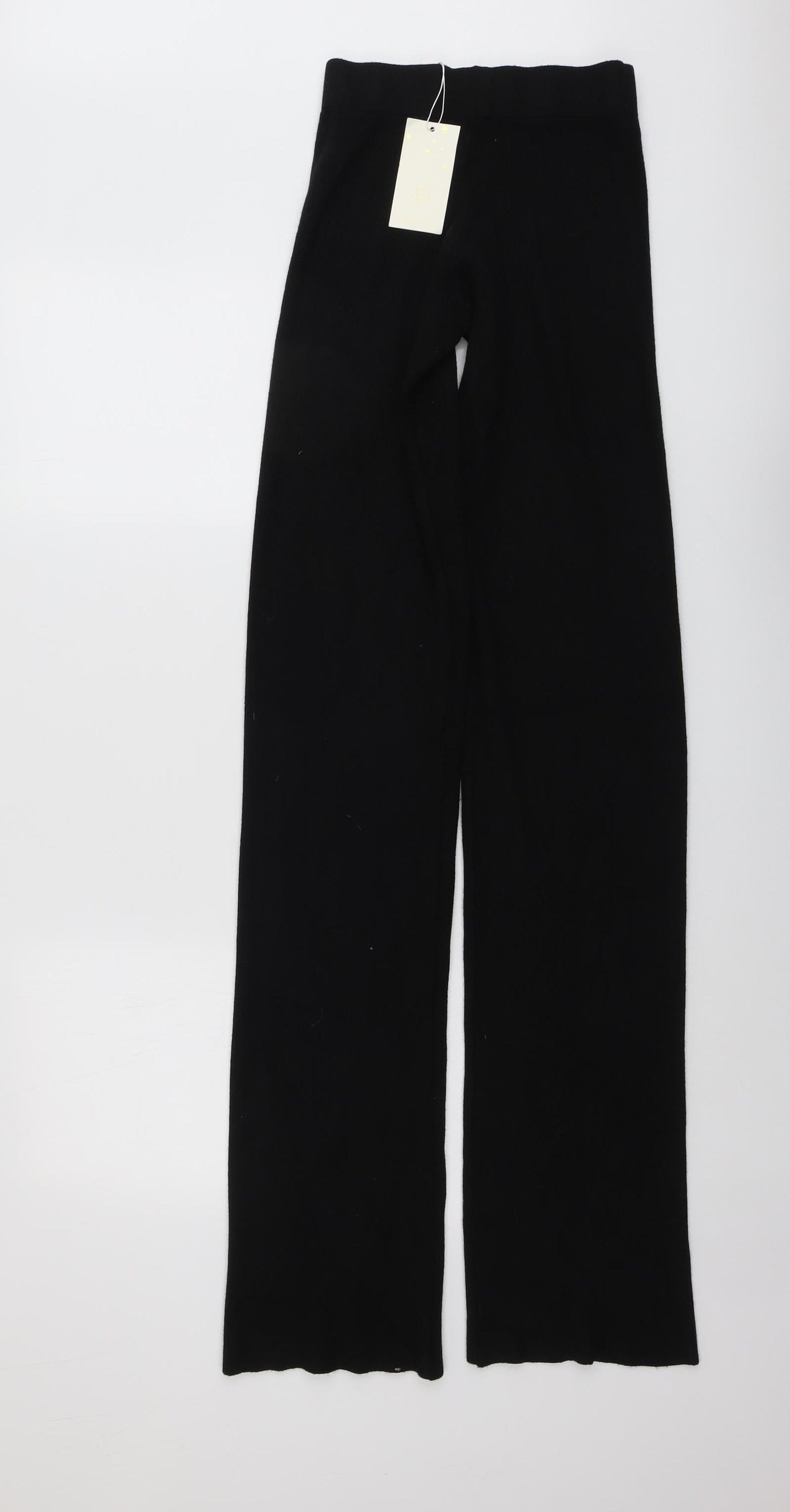 JCL Womens Black Viscose Jogger Trousers Size 23 in L38 in Regular