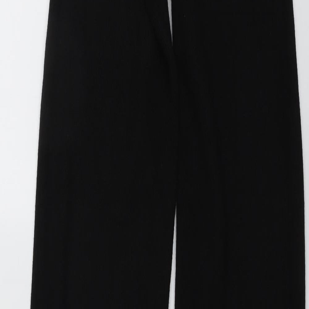 JCL Womens Black Viscose Jogger Trousers Size 23 in L38 in Regular