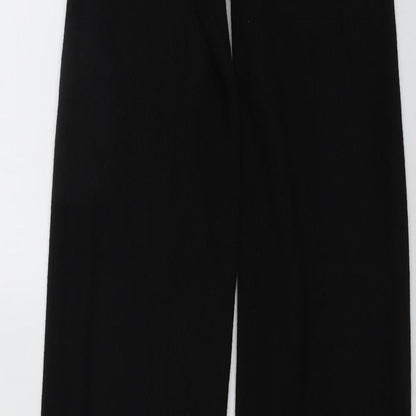 JCL Womens Black Viscose Jogger Trousers Size 23 in L38 in Regular