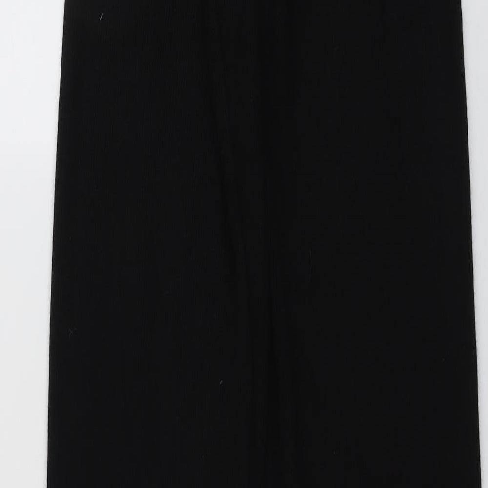 JCL Womens Black Viscose Jogger Trousers Size 23 in L38 in Regular
