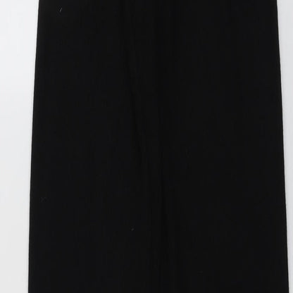 JCL Womens Black Viscose Jogger Trousers Size 23 in L38 in Regular