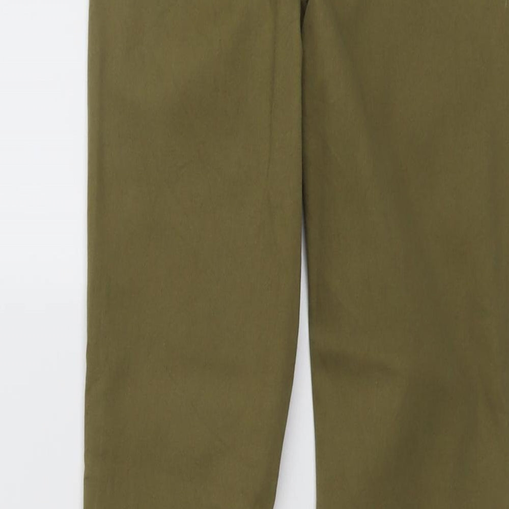 Womens UK Size 10 Warehouse Regular Fit Skinny Green Jeans