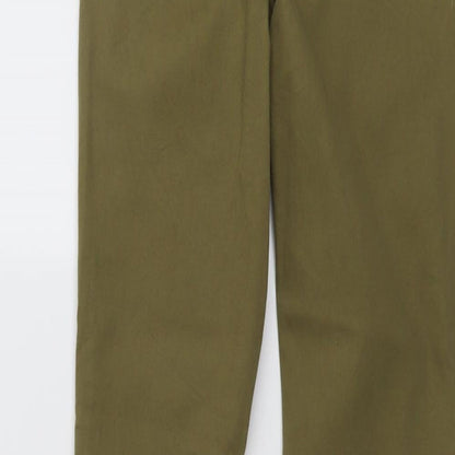 Womens UK Size 10 Warehouse Regular Fit Skinny Green Jeans