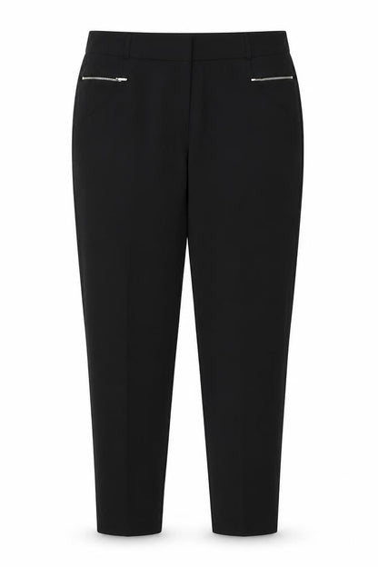Womens UK Size 14 Select Regular Fit Carrot Black Trousers