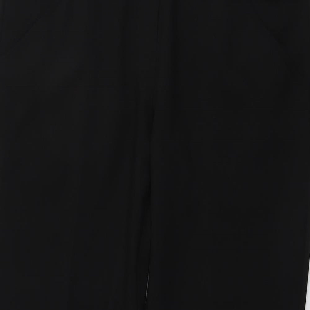 Womens UK Size 14 Select Regular Fit Carrot Black Trousers