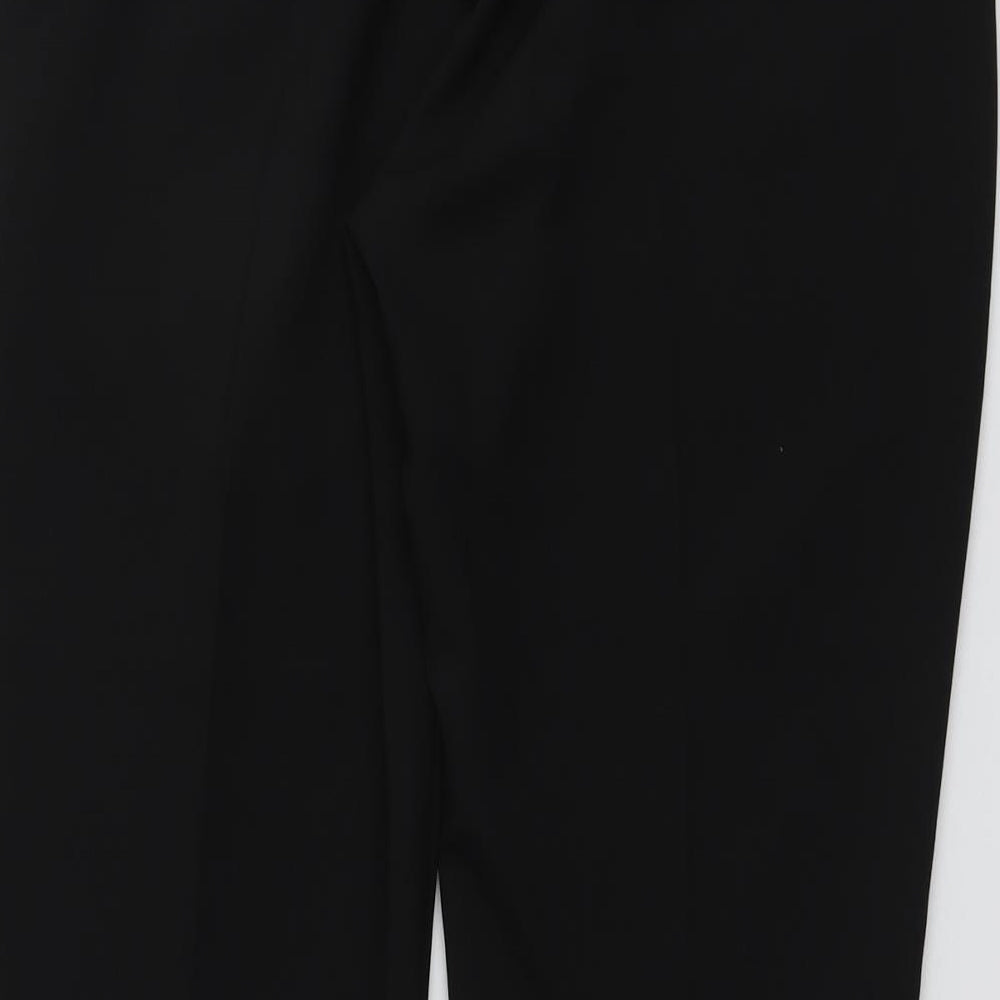 Womens UK Size 14 Select Regular Fit Carrot Black Trousers