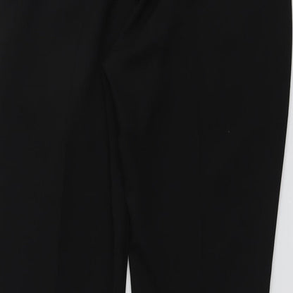 Womens UK Size 14 Select Regular Fit Carrot Black Trousers