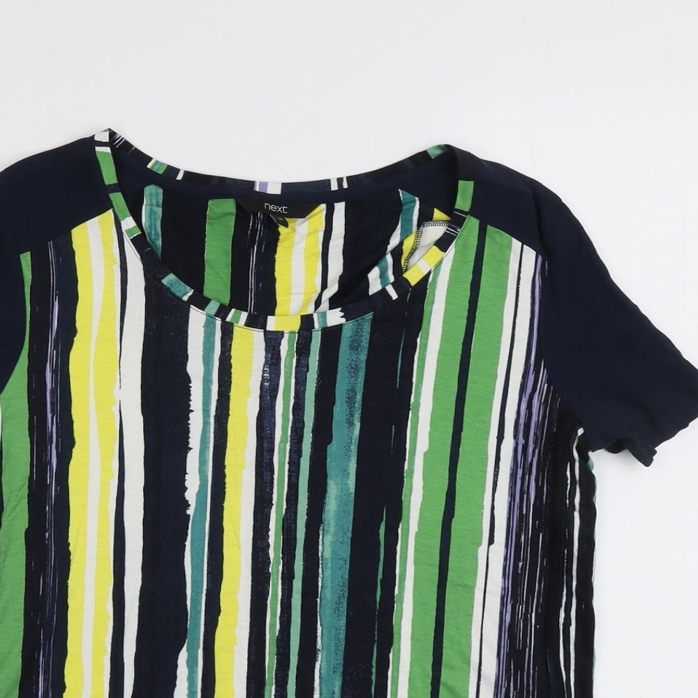 Womens UK Size 10 NEXT Multicoloured Basic T-Shirt