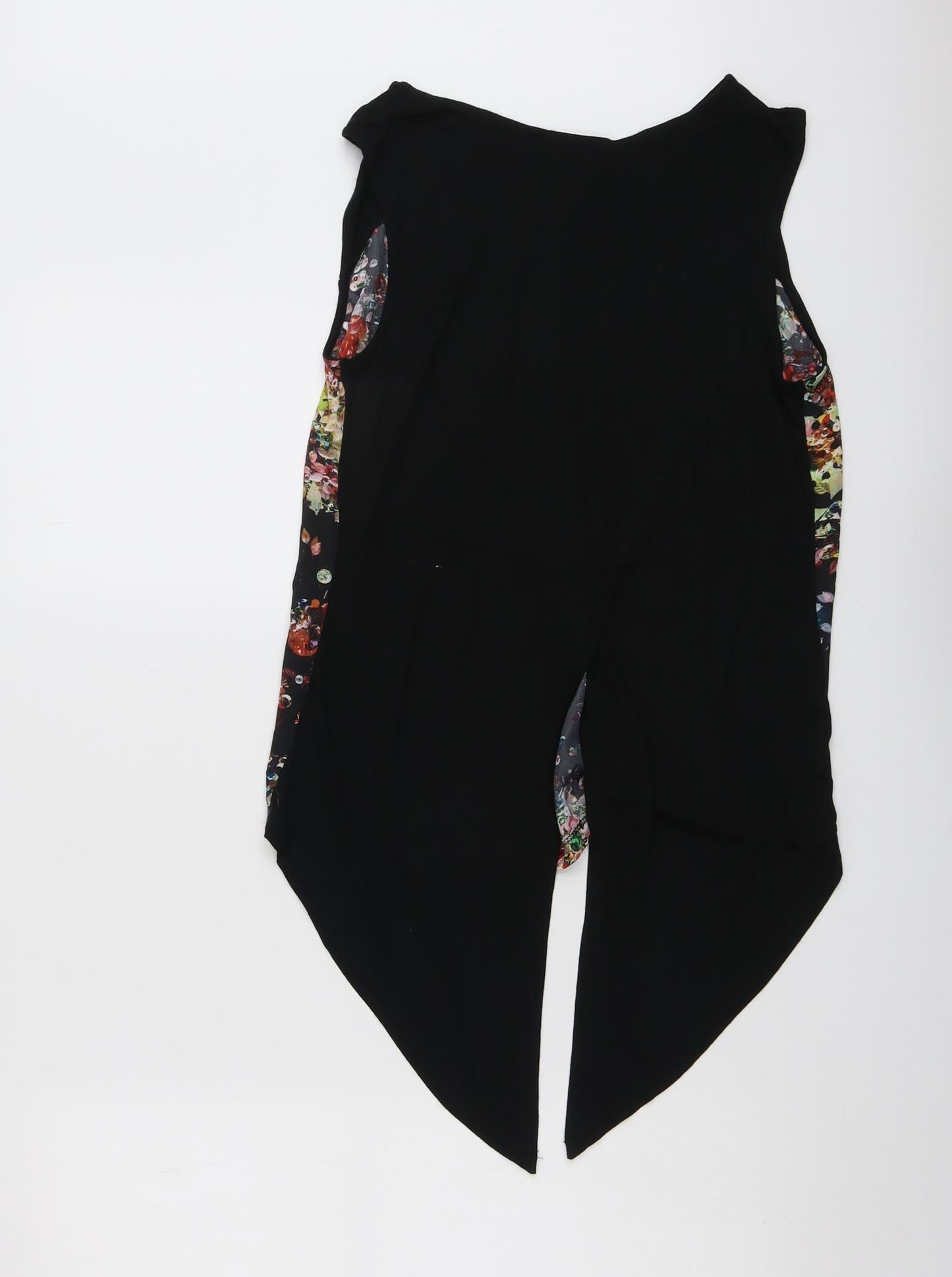 Womens UK Size 10 Warehouse Black Basic Blouse