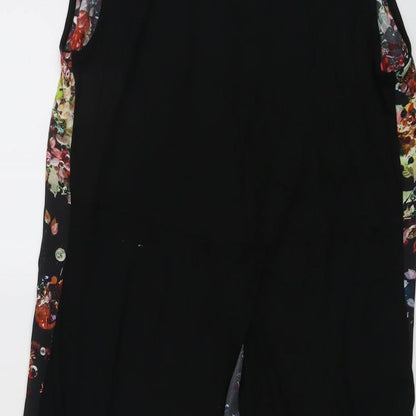 Womens UK Size 10 Warehouse Black Basic Blouse