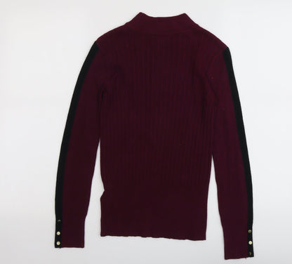 Womens UK Size 8 Marks and Spencer Purple Pullover Jumper