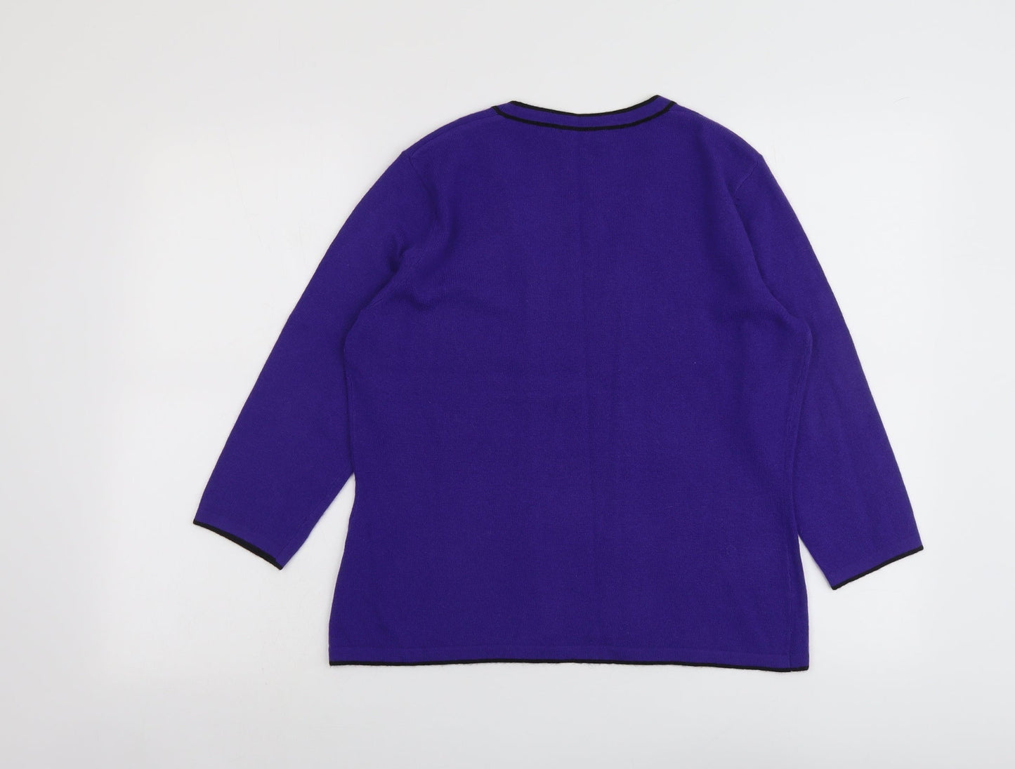 Womens UK Size M Precis Purple Pullover Jumper